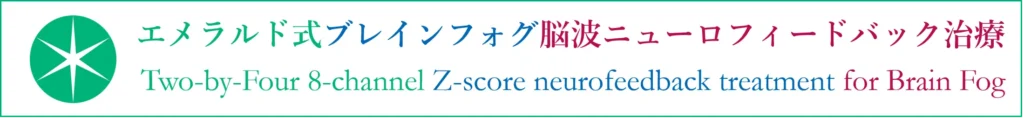 エメラルド式ブレインフォグ脳波ニューロフィードバック治療 Two-by-Four 8-Channel Z-score Neurofeedback Treatment for Brain Fog