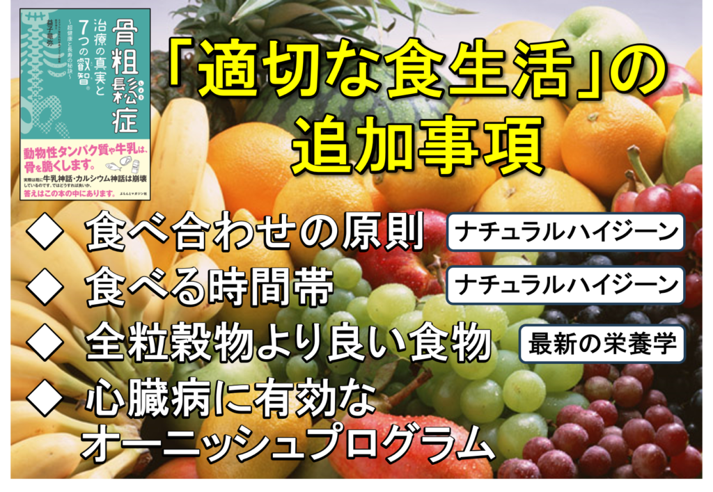 適切な食生活の追加事項